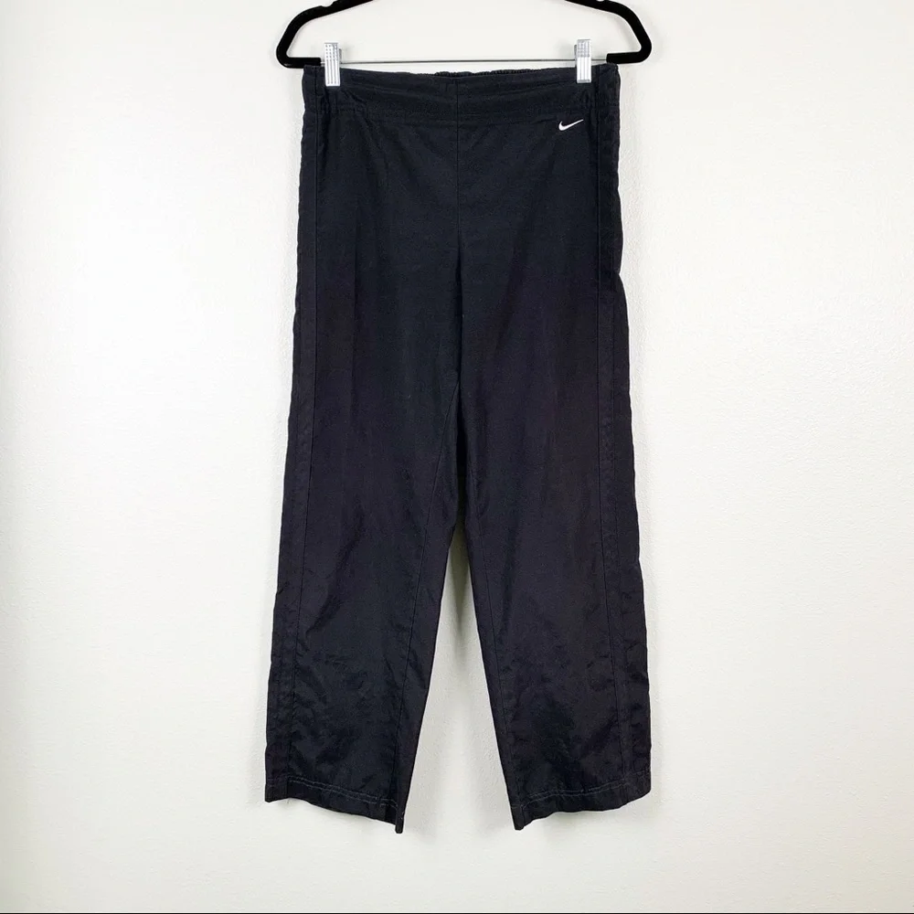 NIKE Womens Polyester Track Pants‎ Drawstring Black